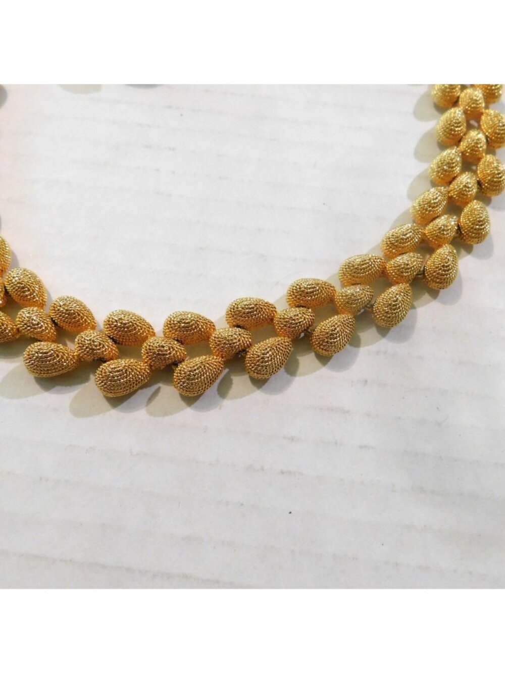 Premier Designs Vintage Gold-Tone Set Choker Necklace Bracelet Clip Earrings - Picture 5 of 13